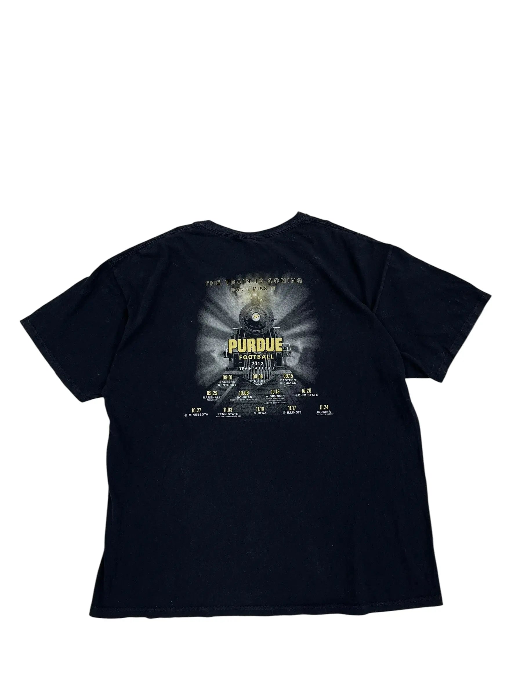 2012 Purdue Football Graphic Tshirt - XXL Hammered Threads