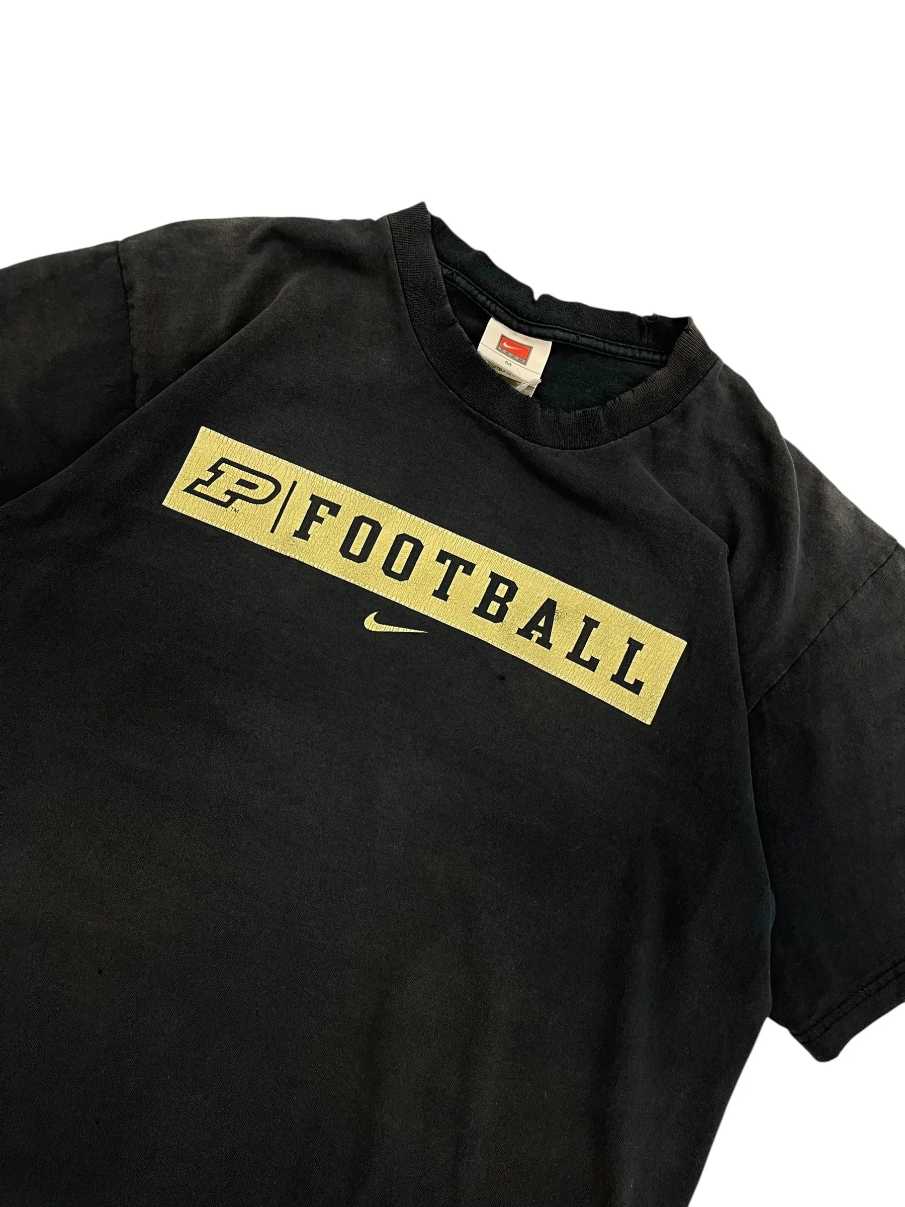 Y2K 2000s Purdue Nike Football Graphic Tshirt - M Hammered Threads