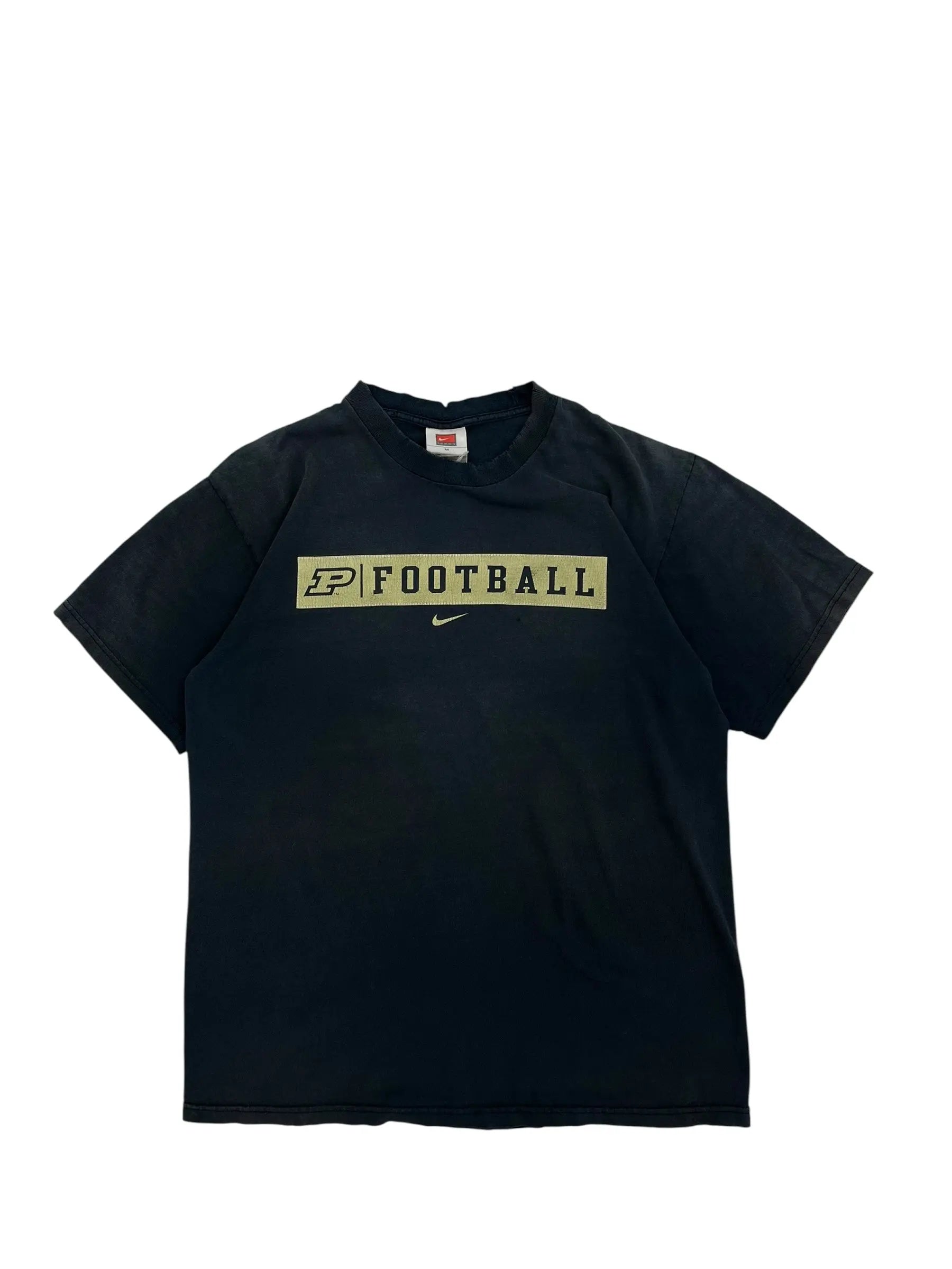 Y2K 2000s Purdue Nike Football Graphic Tshirt - M Hammered Threads