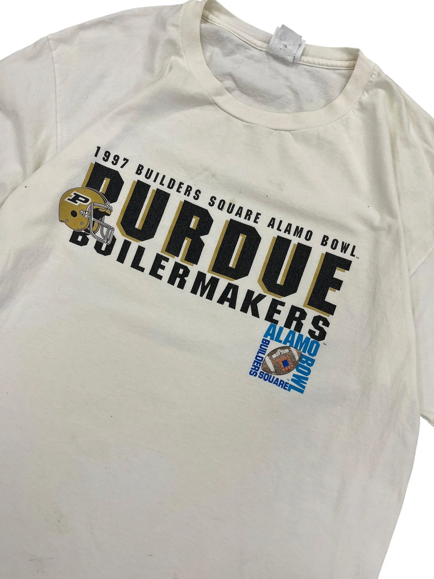 1997 Purdue Football Alamo Bowl Graphic Tshirt - XL Hammered Threads