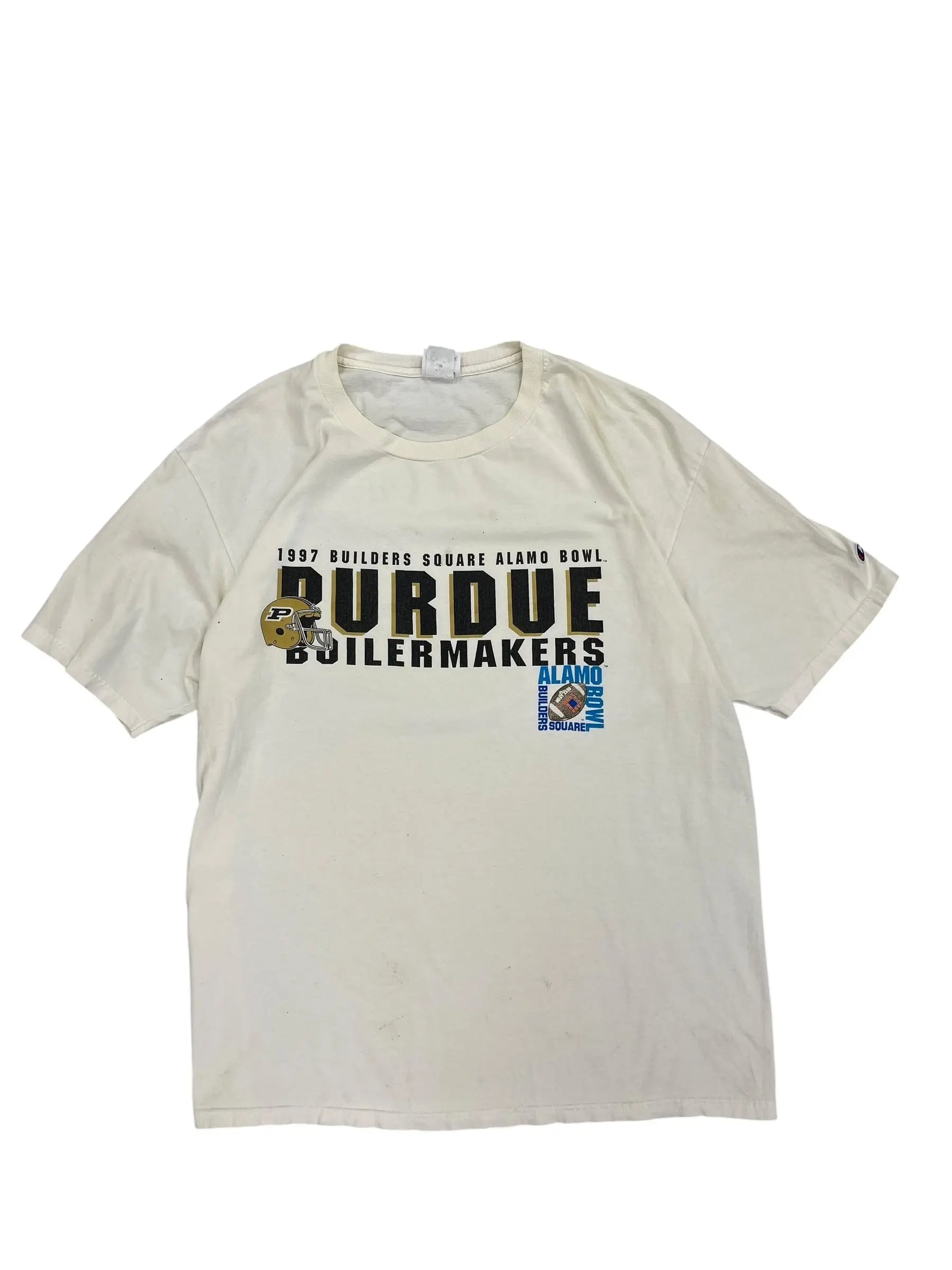 1997 Purdue Football Alamo Bowl Graphic Tshirt - XL Hammered Threads