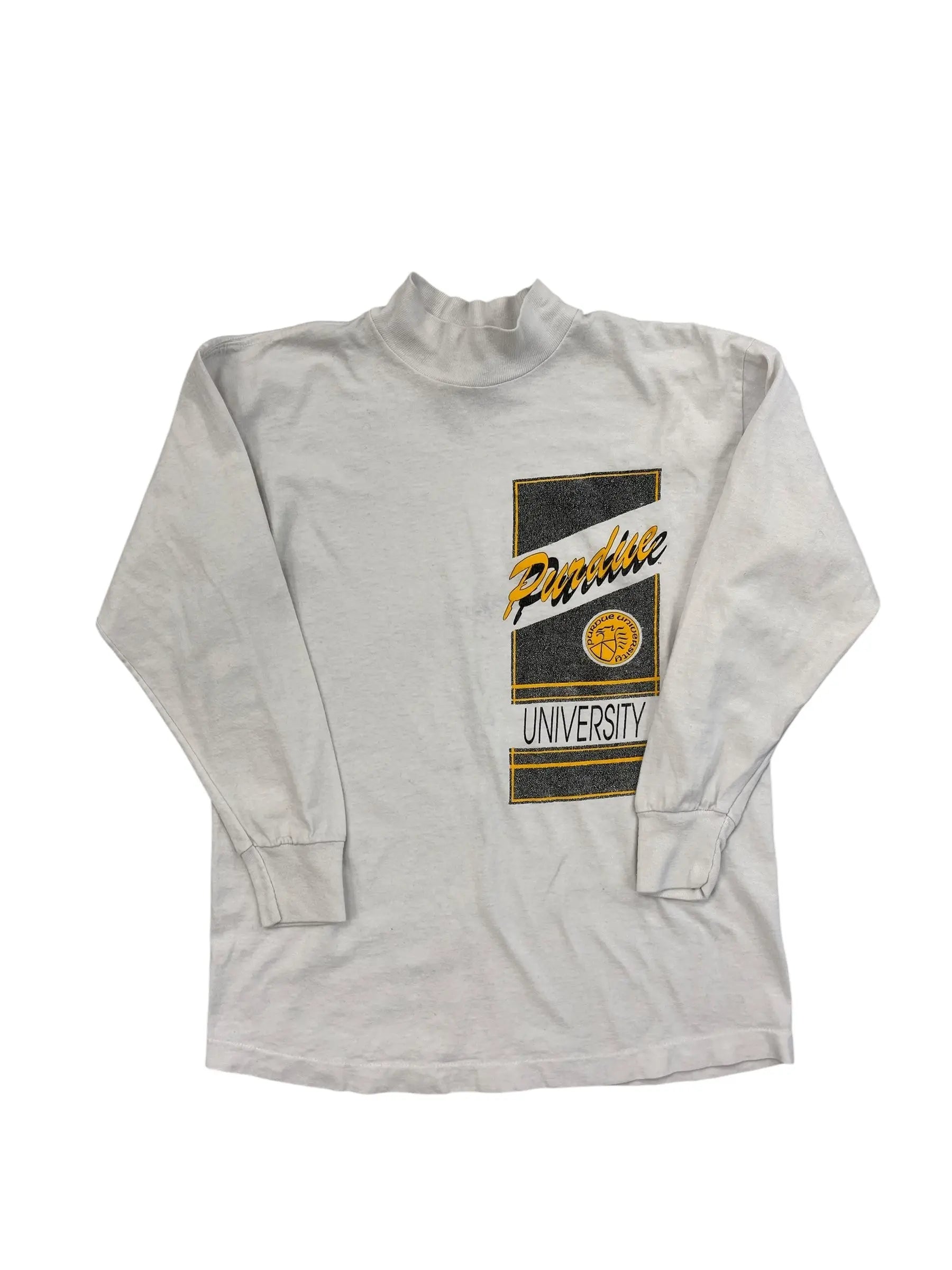 Vintage 90s Purdue University Graphic Long Sleeve Shirt - YS Hammered Threads