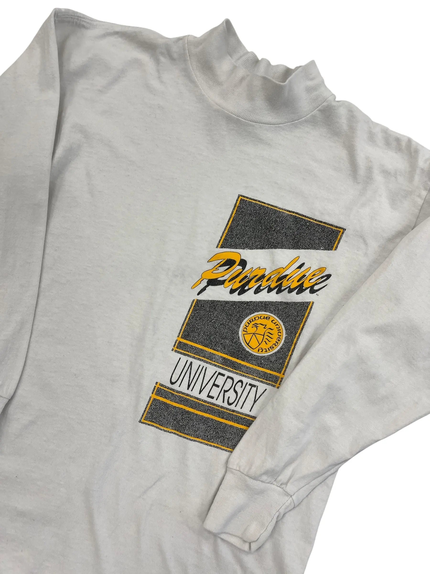 Vintage 90s Purdue University Graphic Long Sleeve Shirt - YS Hammered Threads
