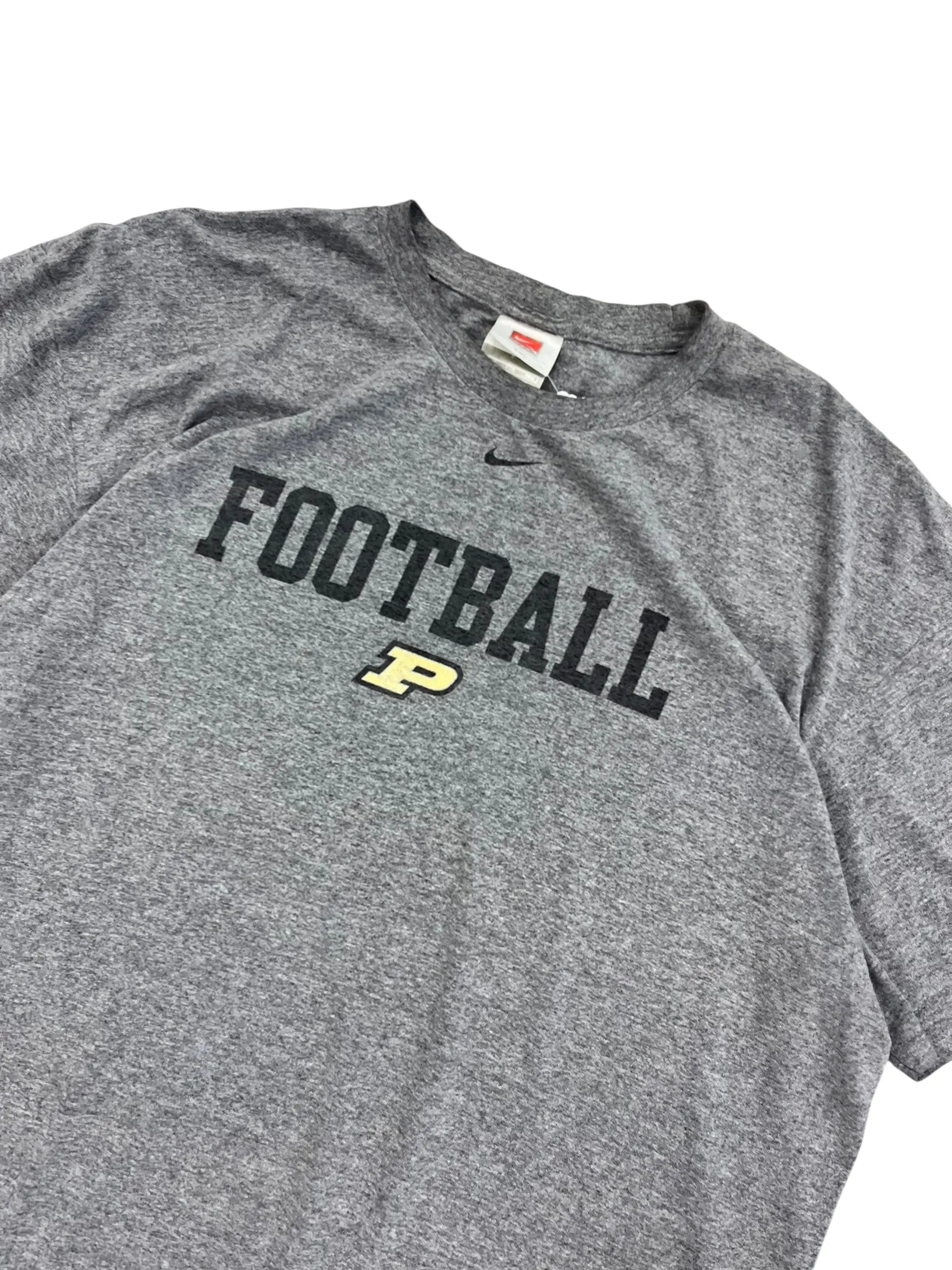 Vintage 90s Purdue Nike Football Graphic Tshirt - XXL Hammered Threads