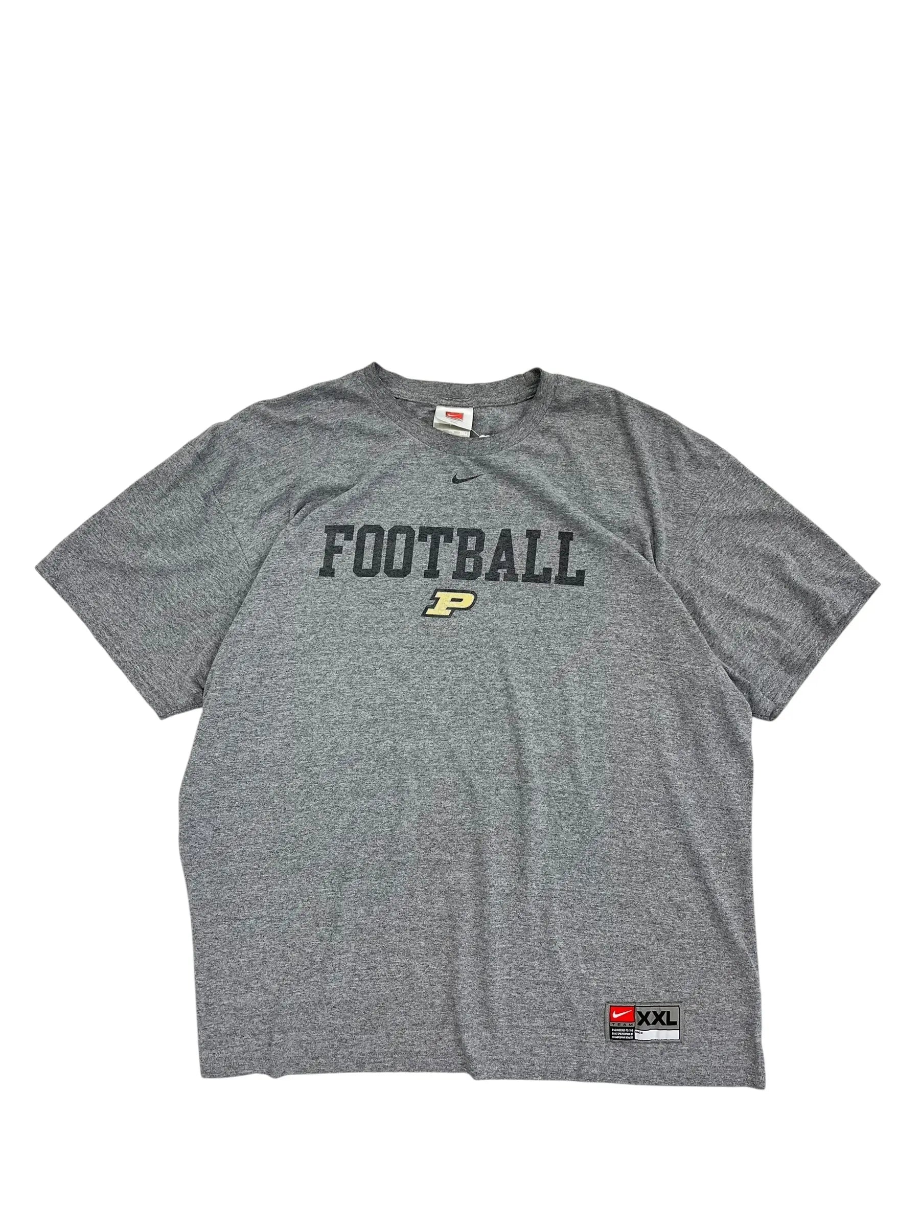 Vintage 90s Purdue Nike Football Graphic Tshirt - XXL Hammered Threads