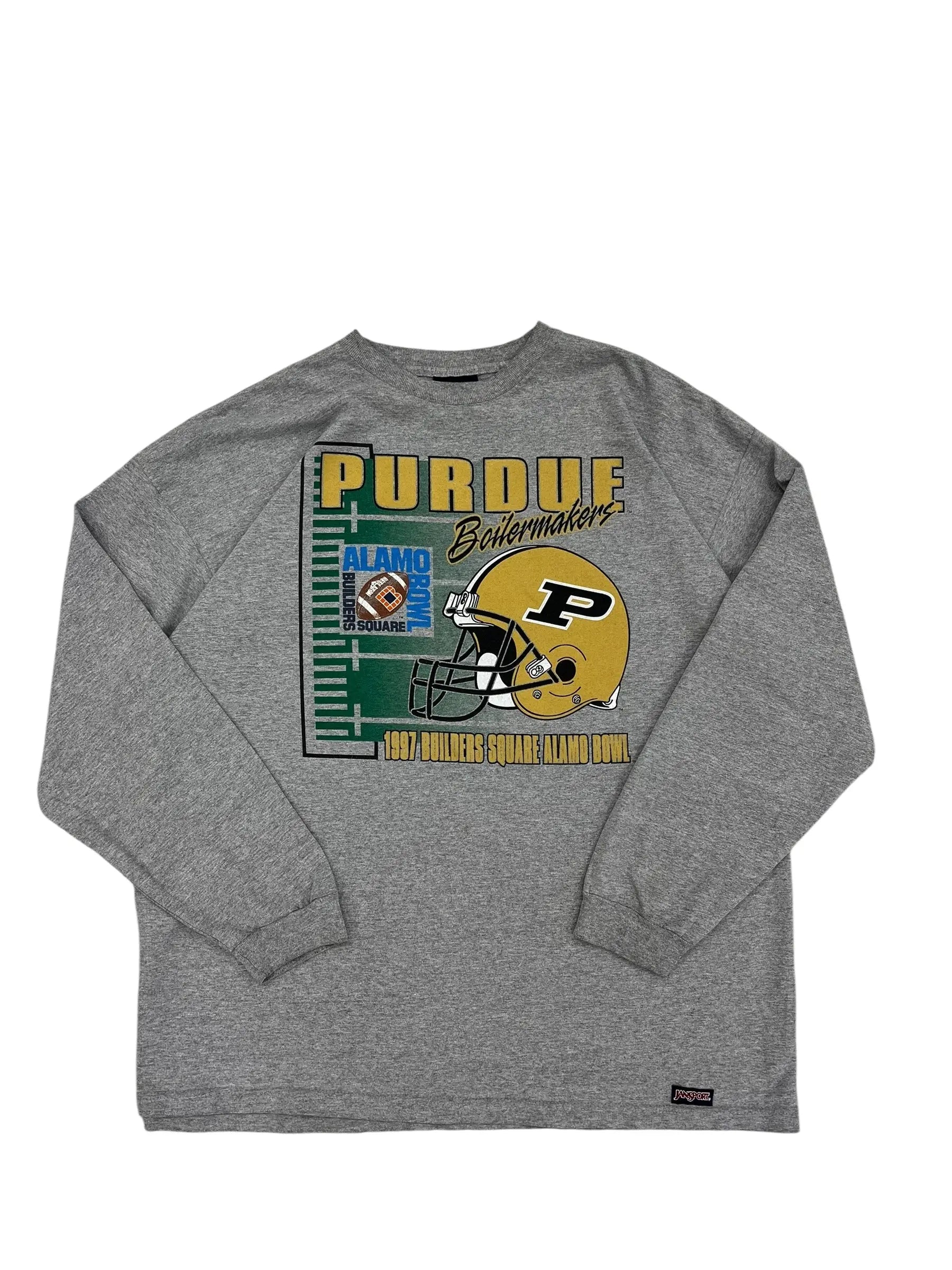 1997 Purdue Boilermakers Football Graphic Long Sleeve Shirt - XXL Hammered Threads