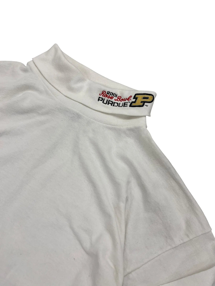 2001 Purdue Rose Bowl Embroidered Long Sleeve Turtleneck - L Hammered Threads