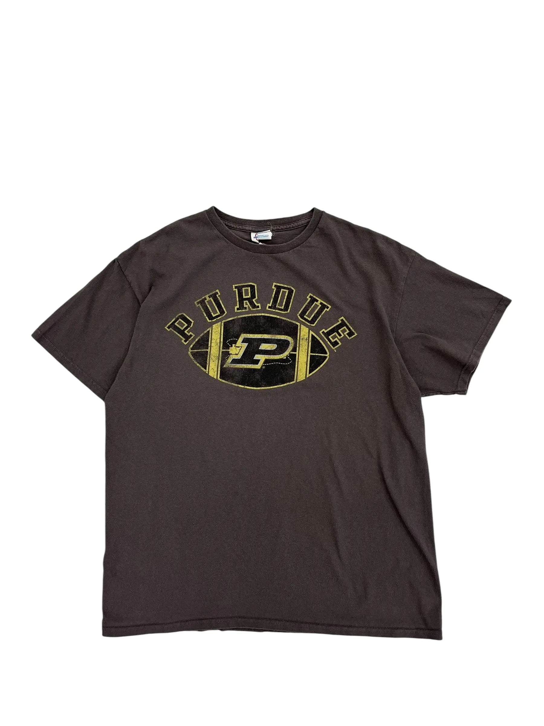 Y2K 2000s Purdue Football Graphic Tshirt - L Hammered Threads