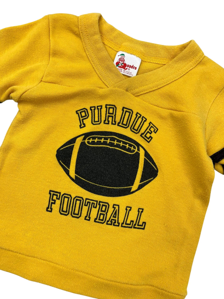 Vintage 80s Purdue Football Graphic Tshirt - 2T Hammered Threads