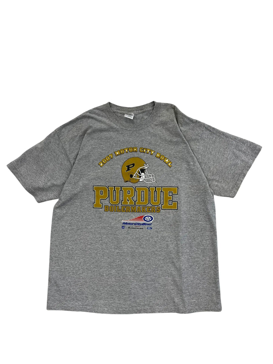 2007 Purdue Boilermakers Football Graphic Tshirt - XL Hammered Threads