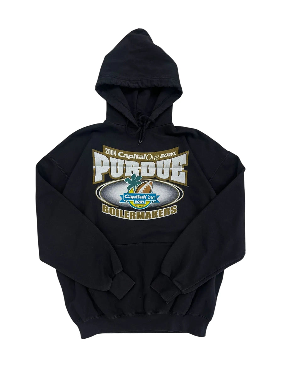 2004 Purdue Boilermakers Football Graphic Hooded Sweatshirt - XL Hammered Threads