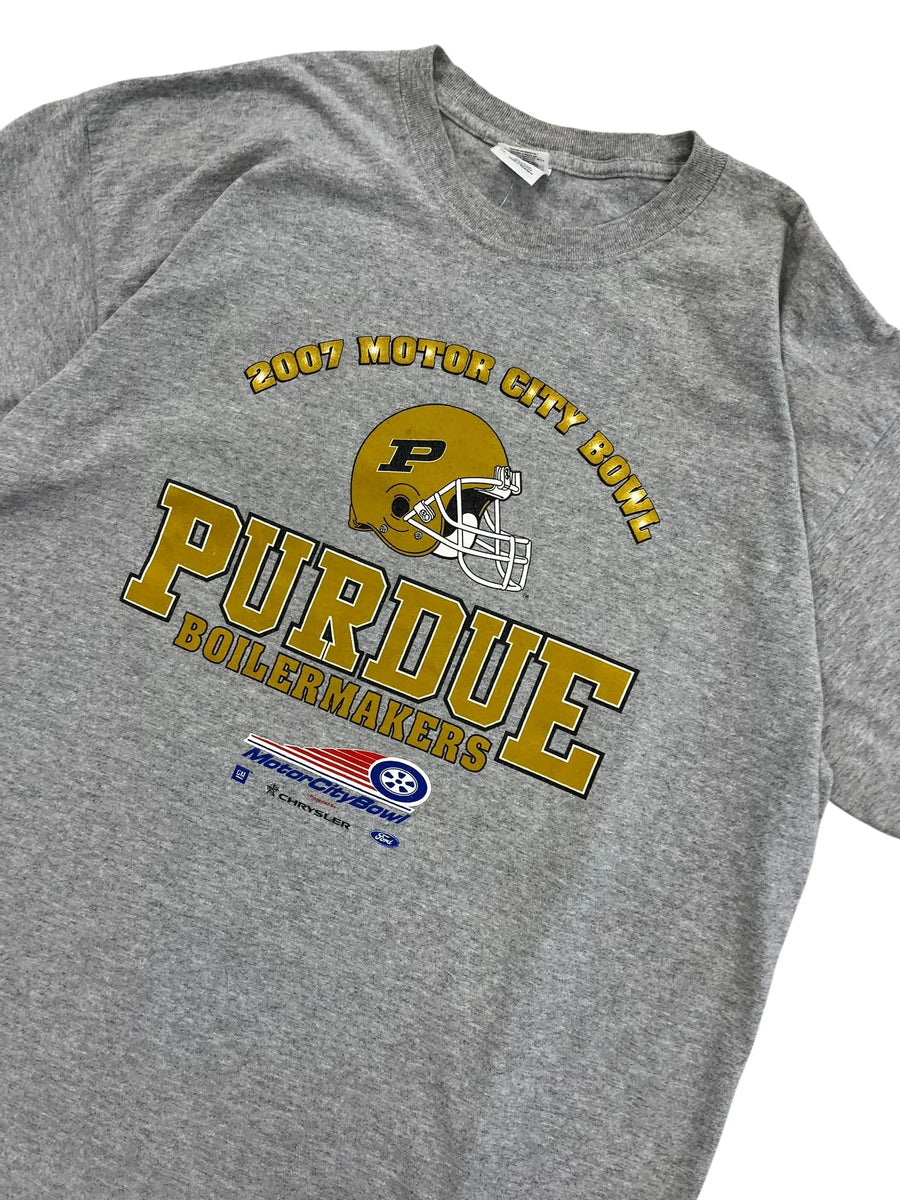 2007 Purdue Boilermakers Football Graphic Tshirt - XL Hammered Threads