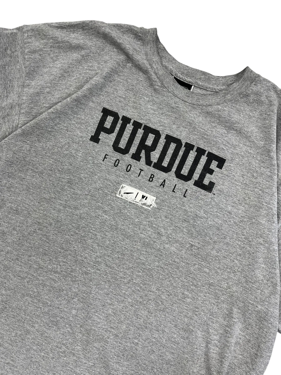 Y2K 2000s Purdue Nike Football Graphic Tshirt - XL Hammered Threads
