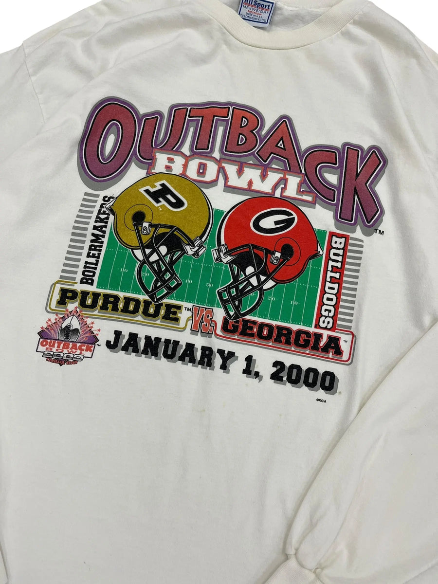 2000 Purdue Football Outback Bowl Graphic Long Sleeve Shirt - XXL Hammered Threads