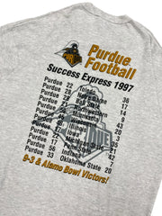 1997 Purdue Boilermakers Football Graphic Tshirt - L Hammered Threads