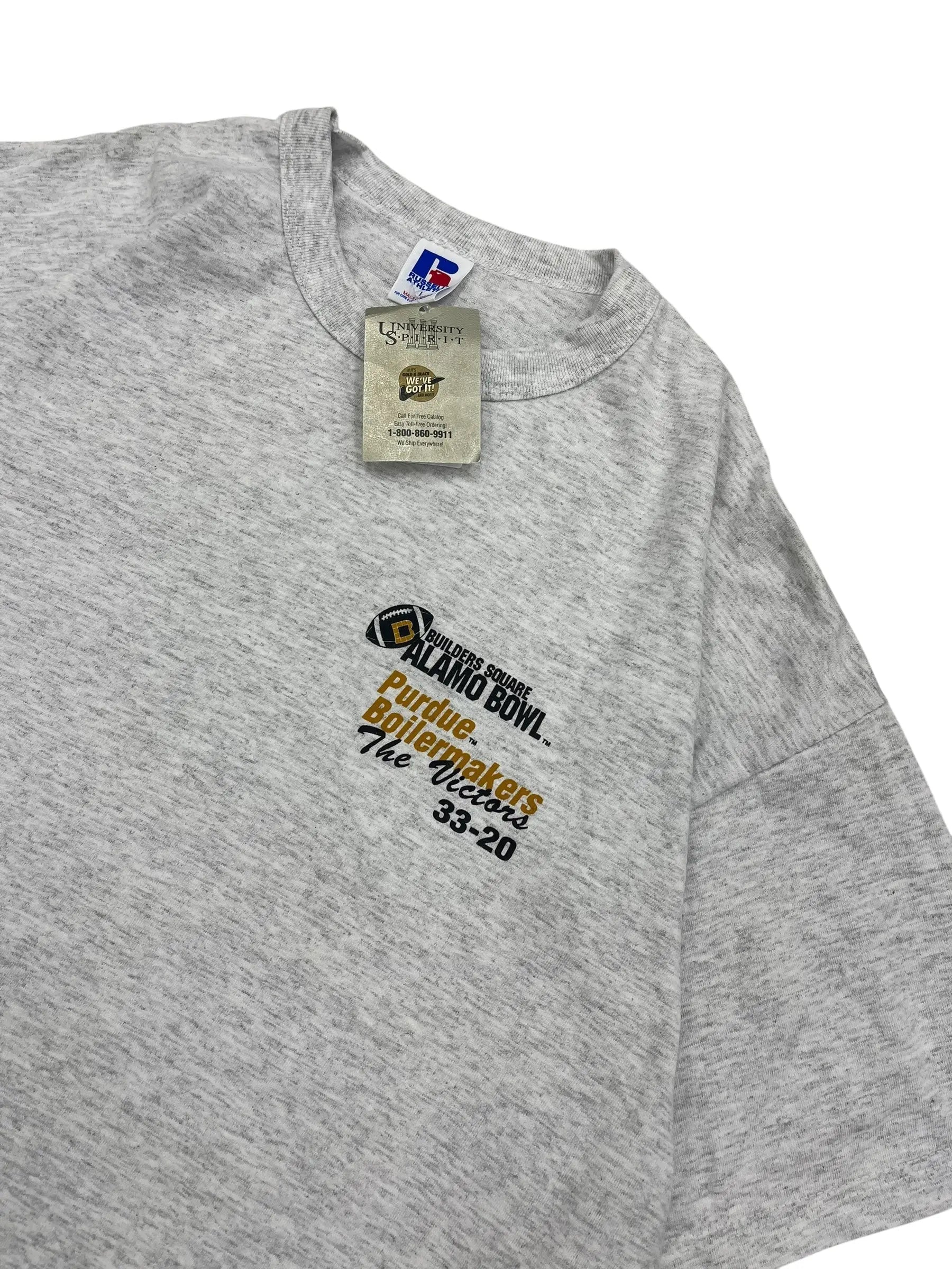 1997 Purdue Boilermakers Football Graphic Tshirt - L Hammered Threads