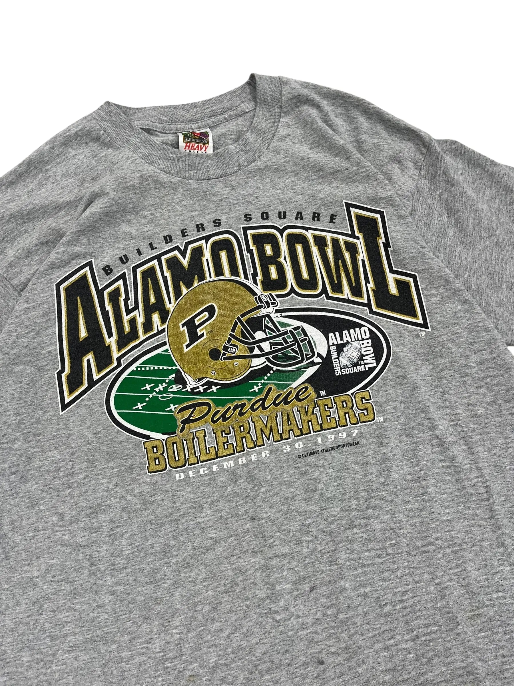 1997 Purdue Boilermakers Football Alamo Bowl Graphic Tshirt - L Hammered Threads