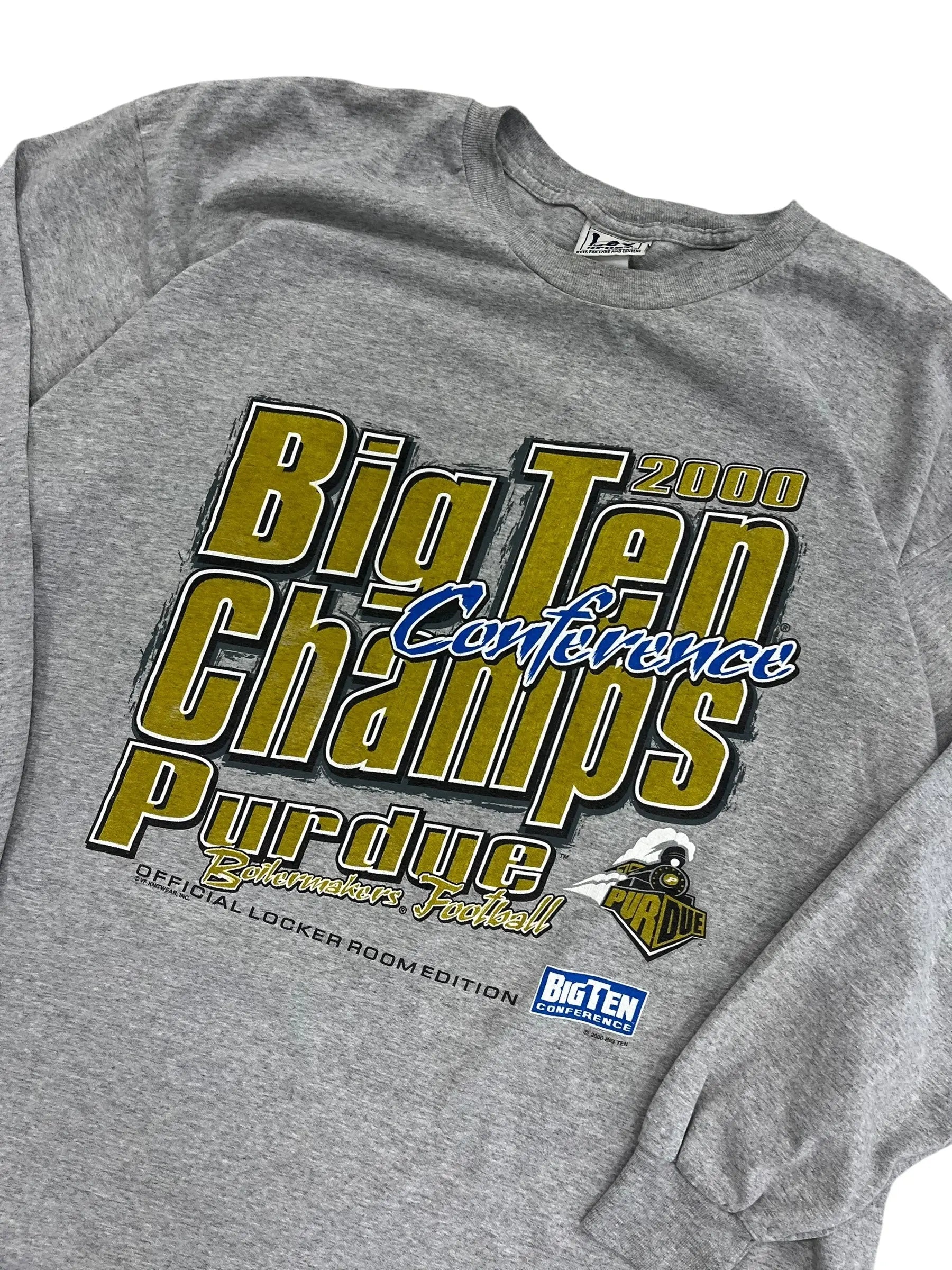 2000 Purdue Football Graphic Long Sleeve Shirt - XL Hammered Threads