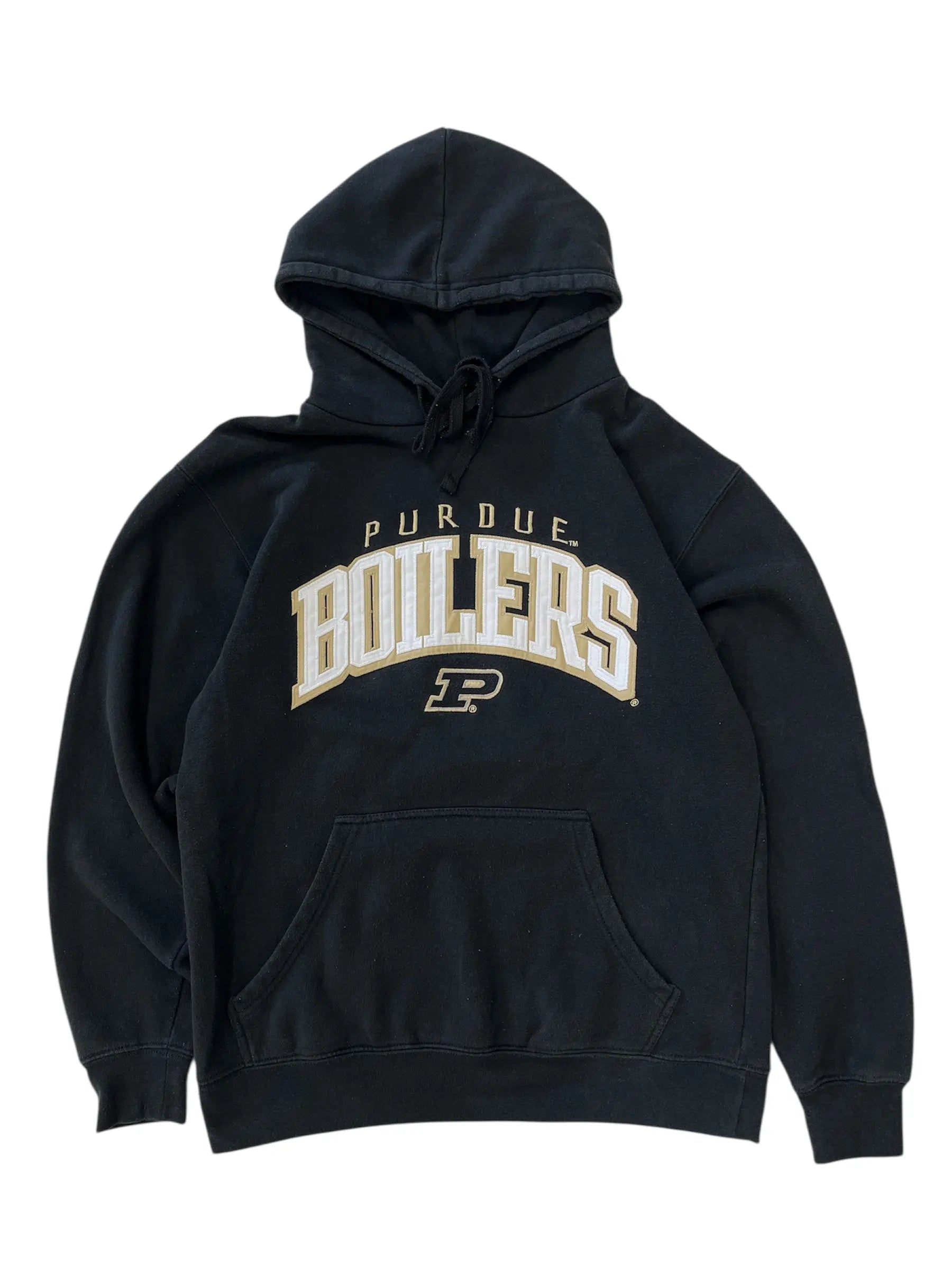 Y2K Purdue Boilers Embroidered Hooded Sweatshirt - L Hammered Threads
