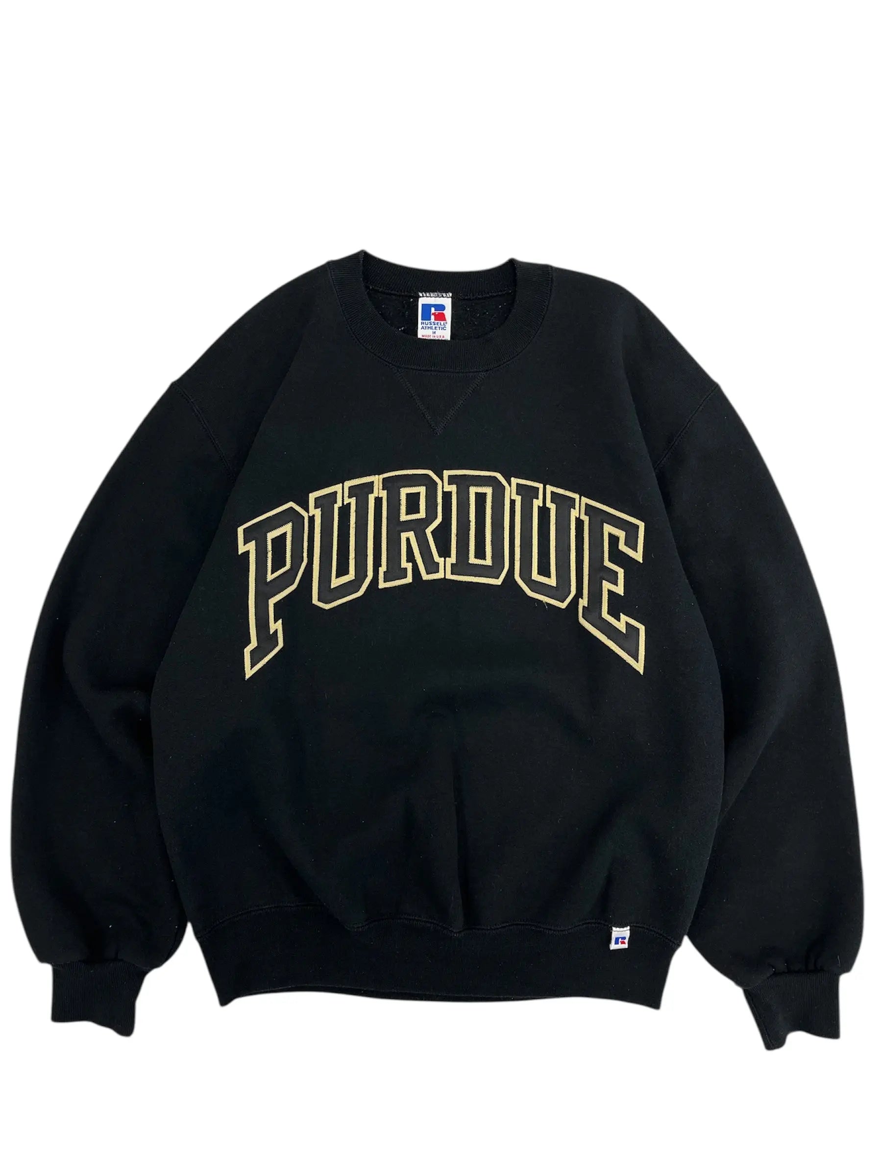 Vintage 90s Purdue Embroidered Crewneck Sweatshirt - L Hammered Threads