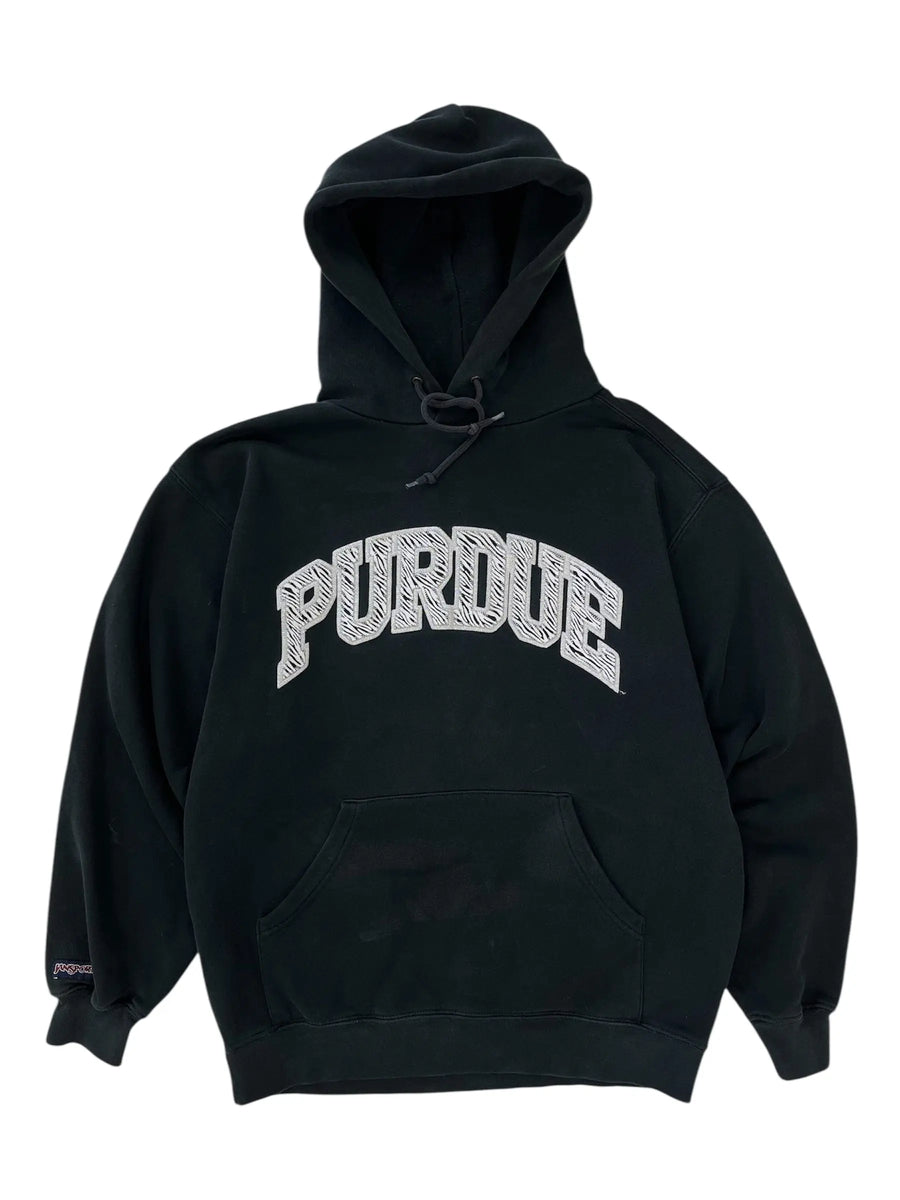 Y2K 2000s Purdue Embroidered Hooded Sweatshirt - L Hammered Threads