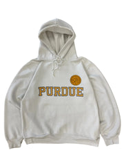 Vintage 90s Purdue University Graphic Hooded Sweatshirt - Boxy L Hammered Threads