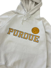 Vintage 90s Purdue University Graphic Hooded Sweatshirt - Boxy L Hammered Threads