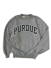 Y2K 2000s Purdue Embroidered Crewneck Sweatshirt - XXL Hammered Threads