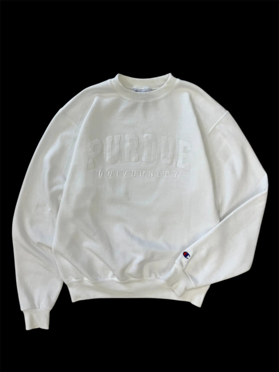 Mid 2000s Purdue University Embroidered Crewneck Sweatshirt - S Hammered Threads