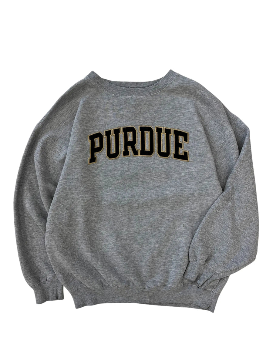 Y2K Purdue Embroidered Crewneck Sweatshirt - XL Hammered Threads