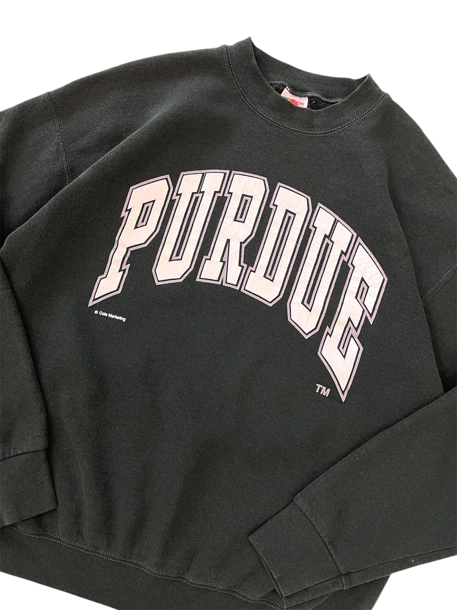 Vintage 90s Purdue Graphic Crewneck Sweatshirt - L Hammered Threads
