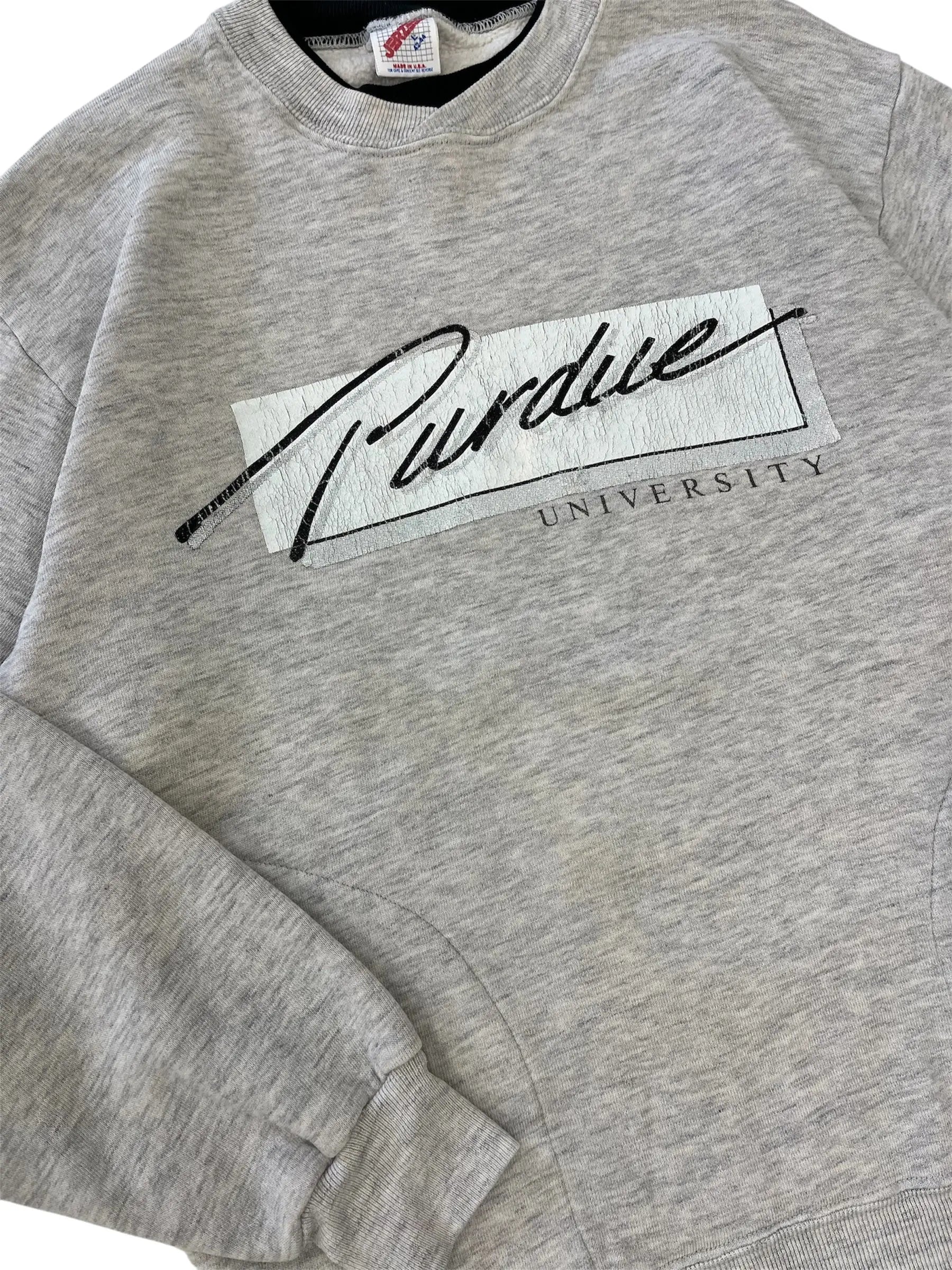 Vintage 90s Purdue University Graphic Crewneck Sweatshirt - M Hammered Threads