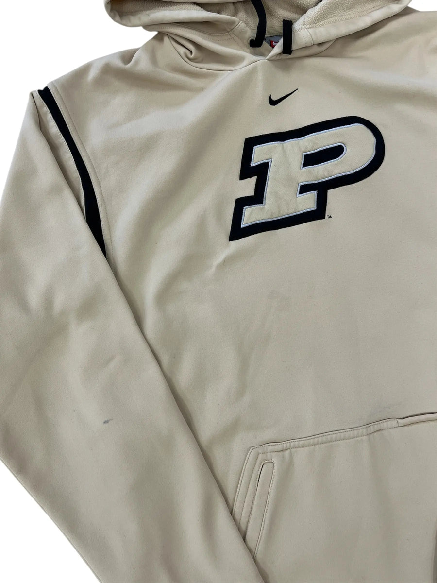 Y2K 2000s Purdue Nike Embroidered Hooded Sweatshirt - L Hammered Threads