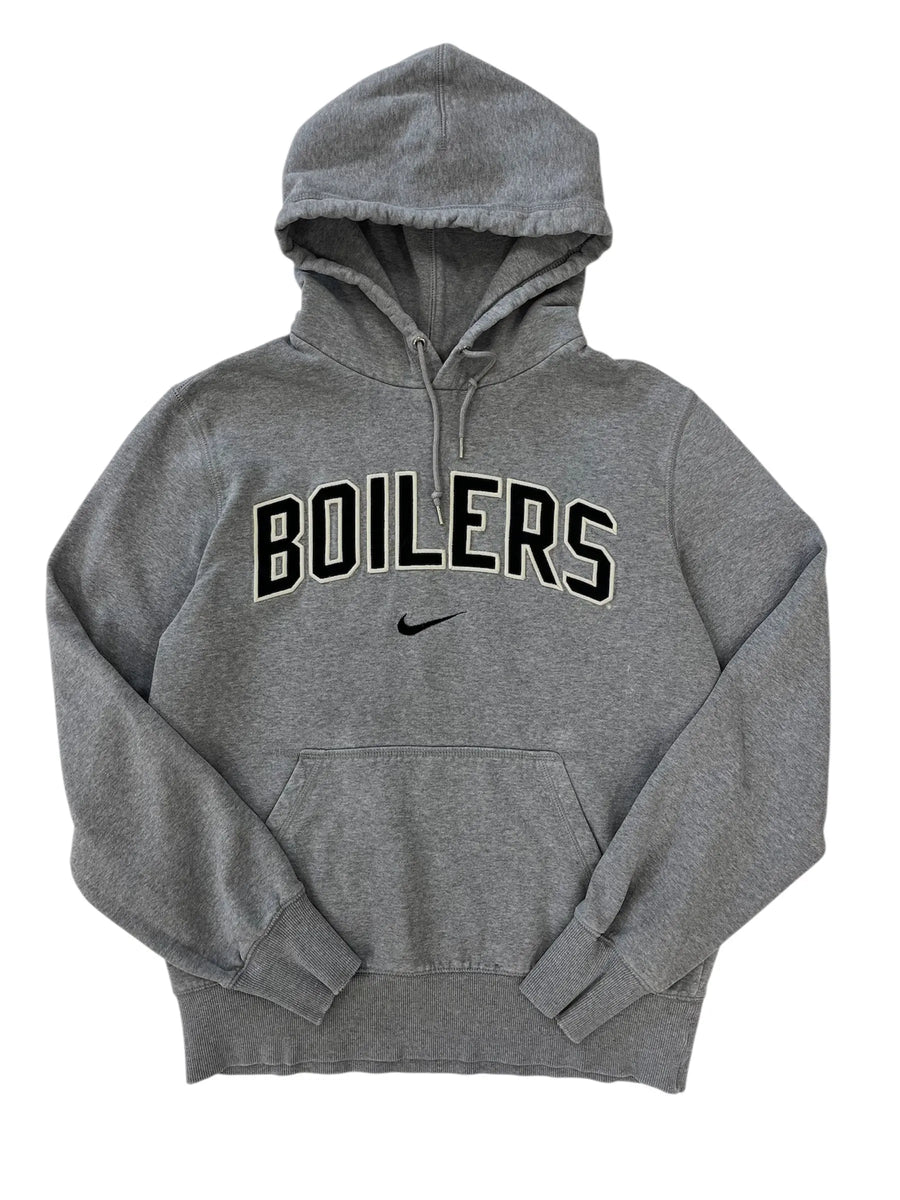 Y2K 2000s Nike Boilers Embroidered Hooded Sweatshirt - L Hammered Threads