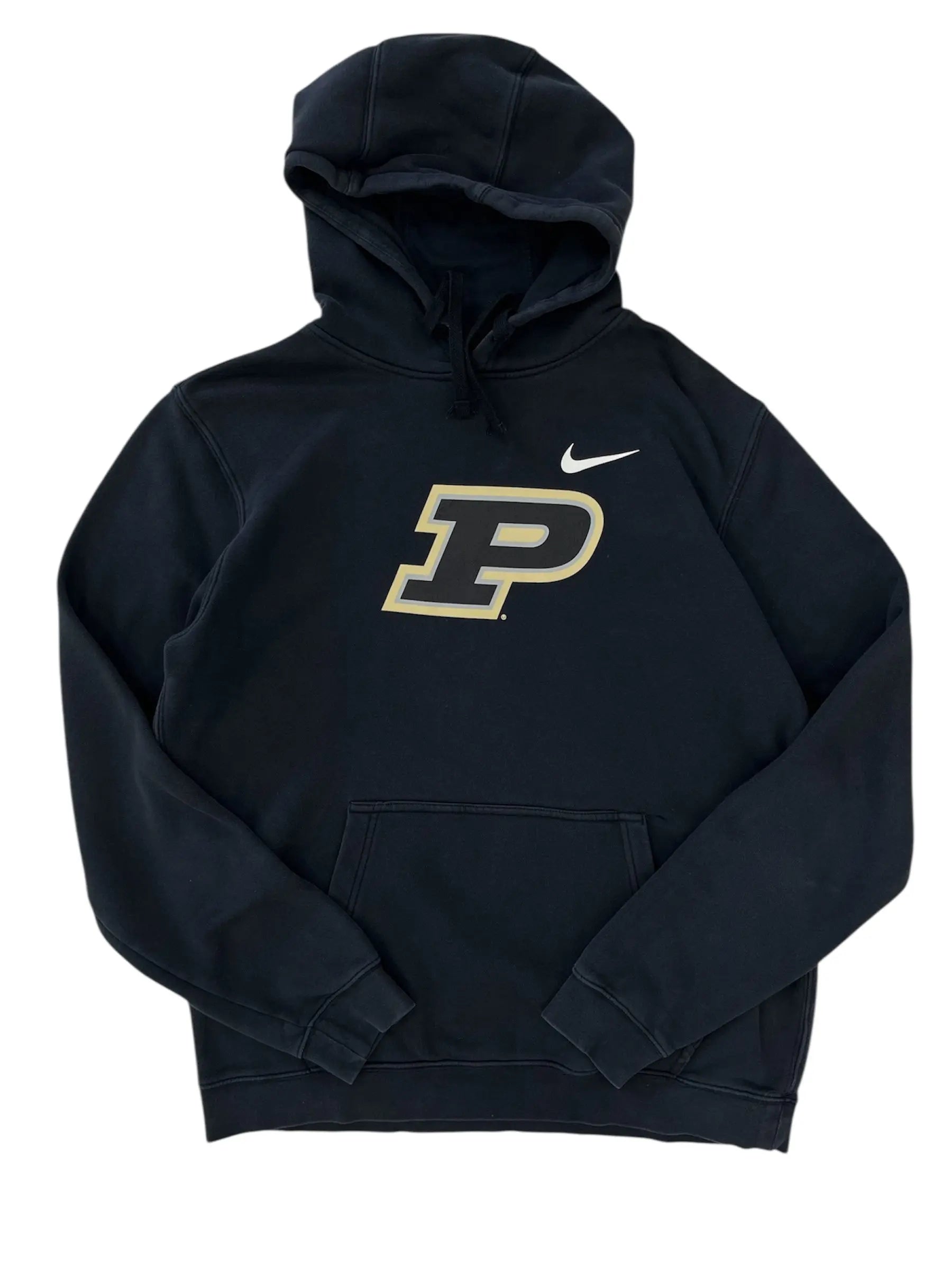 Y2K 2000s Nike Purdue Graphic Hooded Sweatshirt - L Hammered Threads
