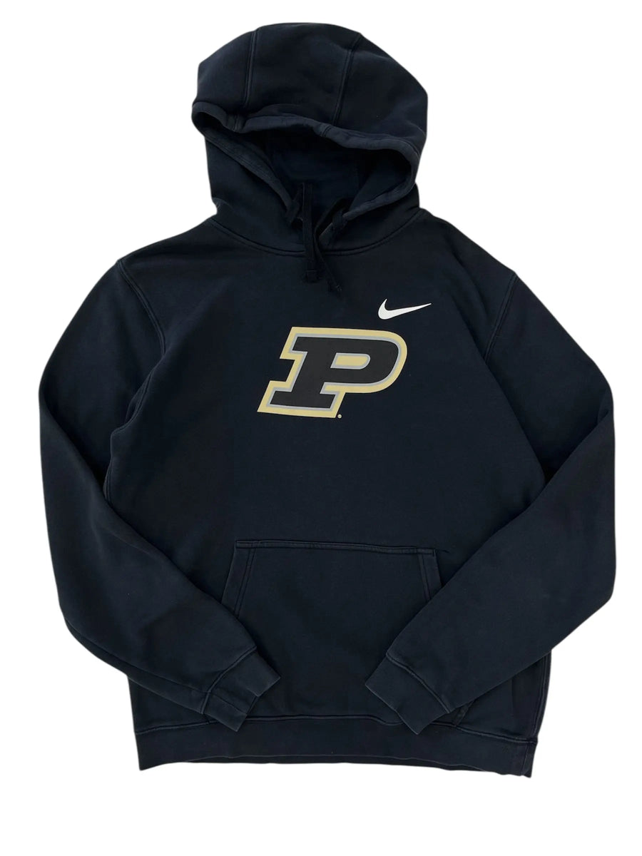 Y2K 2000s Nike Purdue Graphic Hooded Sweatshirt - L Hammered Threads