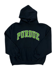 Vintage 90s Purdue Embroidered Hooded Sweatshirt - XL Hammered Threads