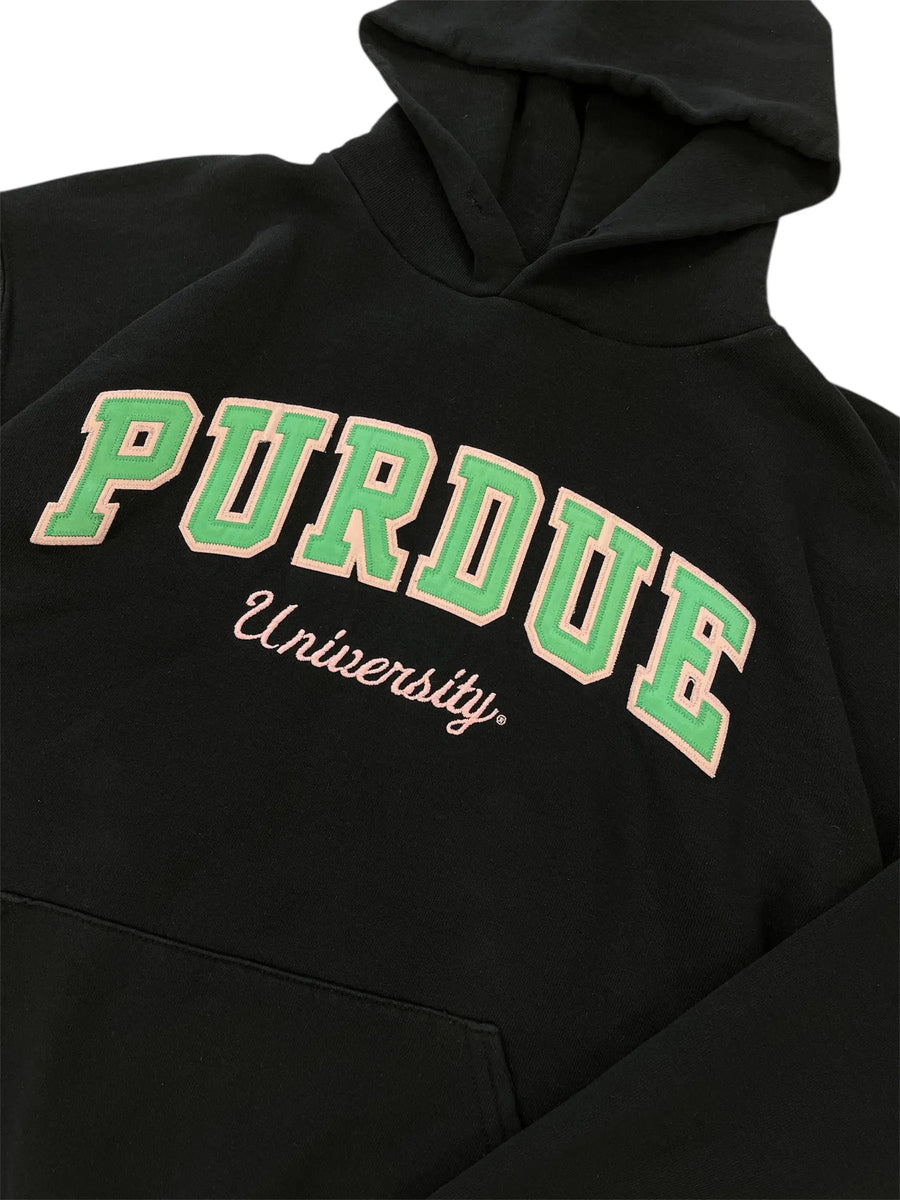 Y2K Purdue University Embroidered Hooded Sweatshirt - XL Hammered Threads