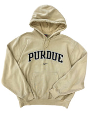 Vintage 90s Nike Purdue Embroidered Hooded Sweatshirt-Boxy XL Hammered Threads