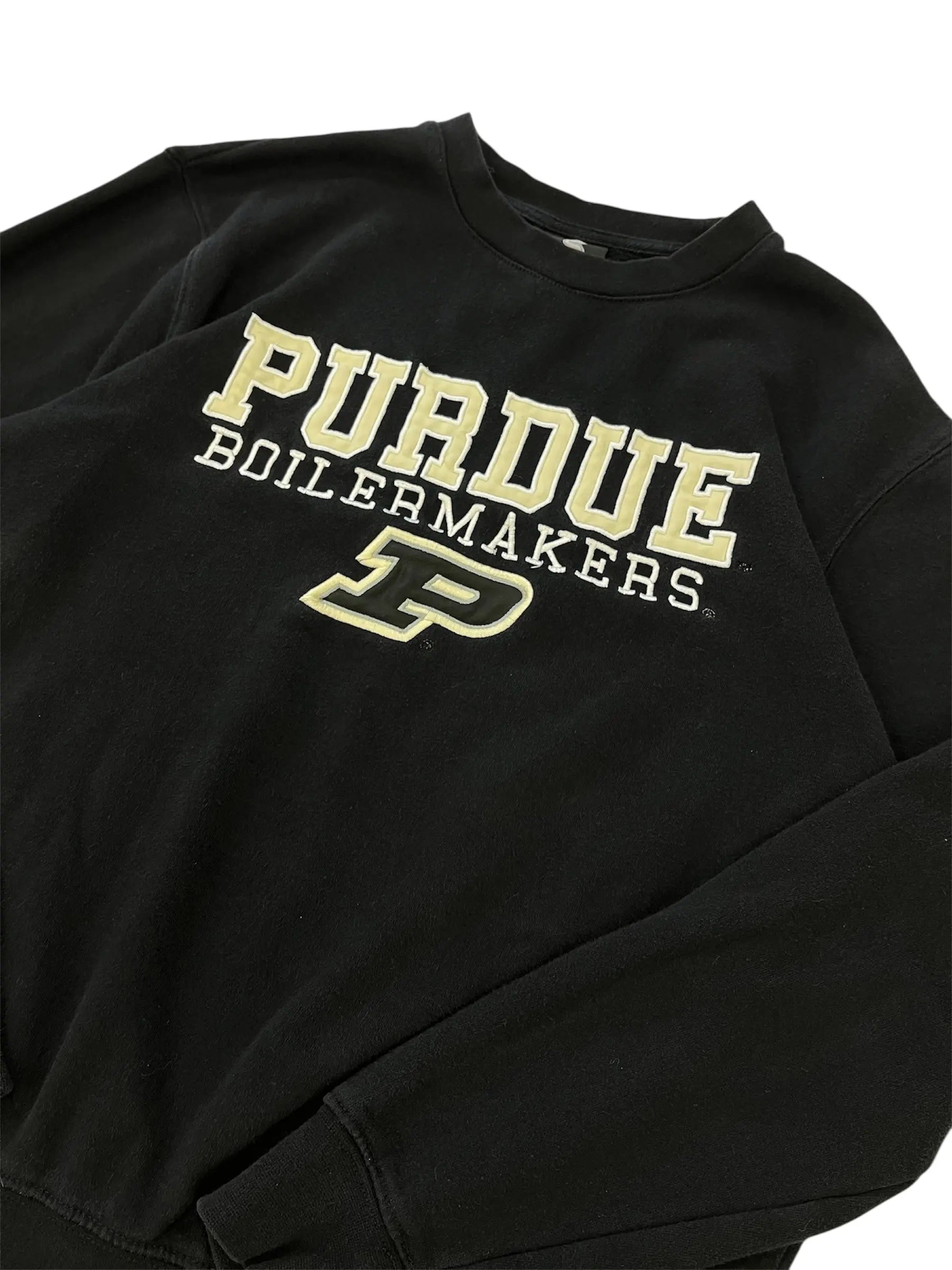Y2K Purdue Boilermakers Embroidered Crewneck Sweatshirt - L Hammered Threads