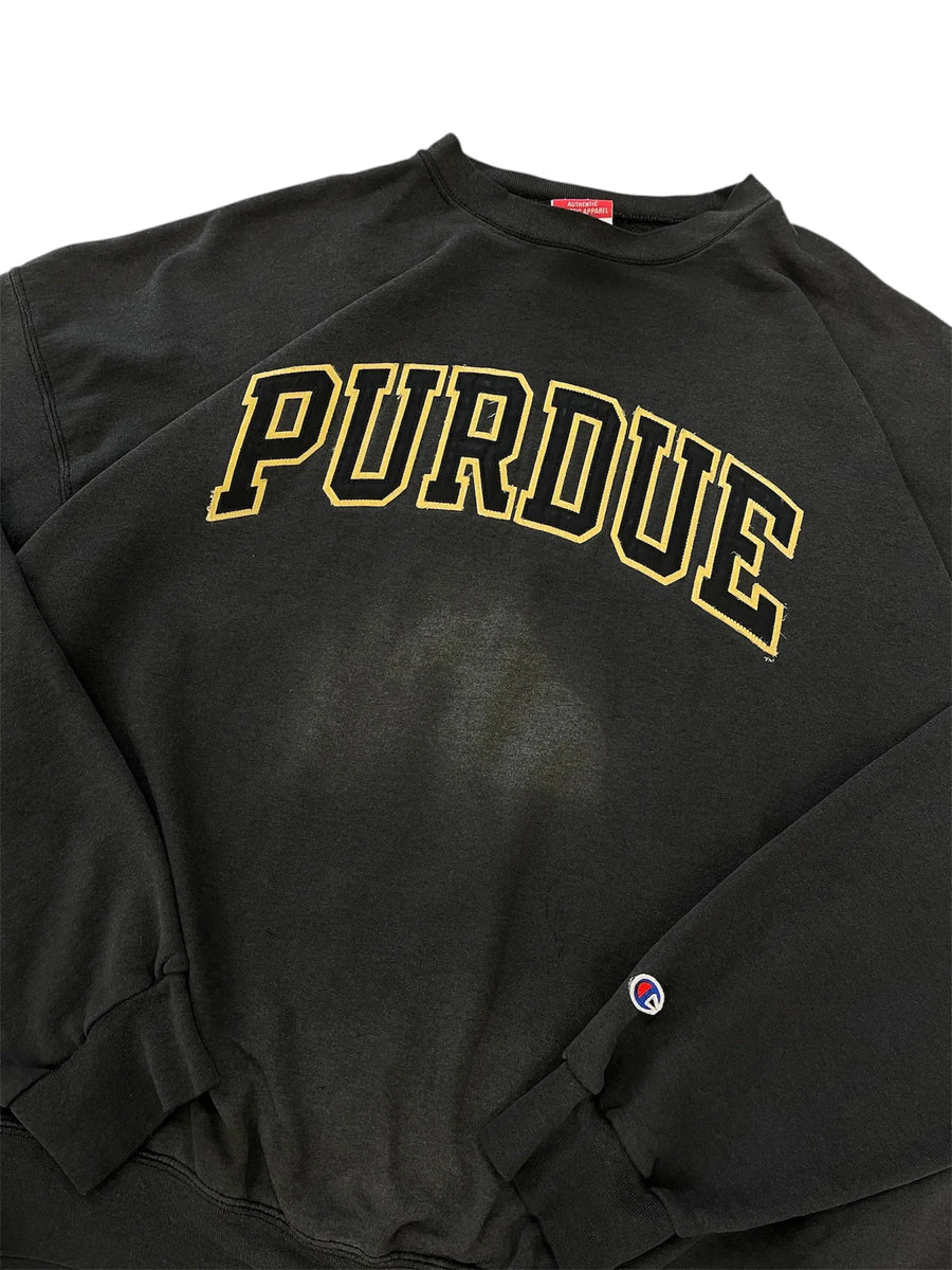 Y2K 2000s Purdue Embroidered Crewneck Sweatshirt - XXL Hammered Threads
