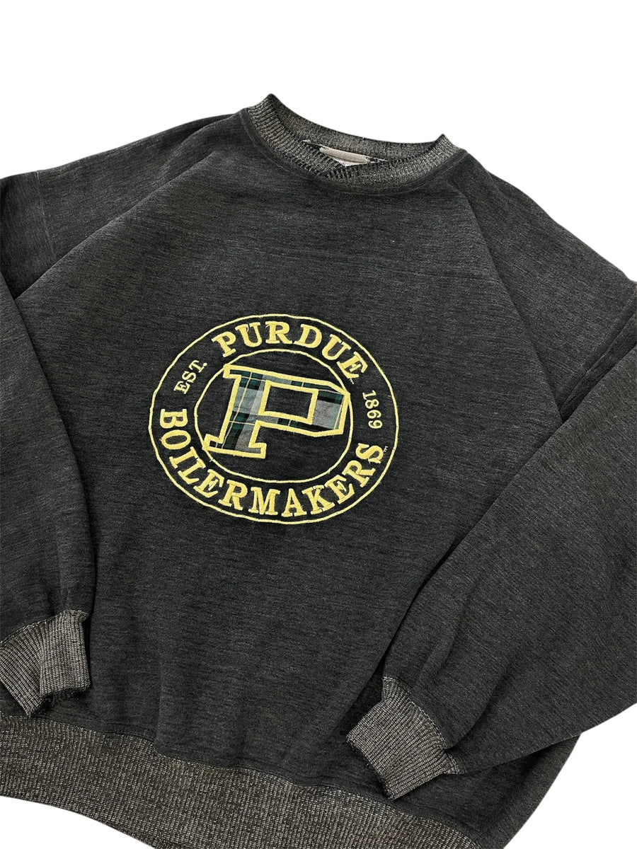 Vintage 90s Purdue Boilermakers Embroidered Crewneck Sweatshirt - XL Hammered Threads