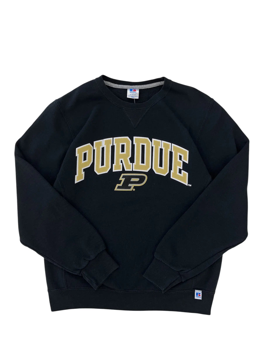 New Age Purdue Embroidered Crewneck Sweatshirt- L Hammered Threads