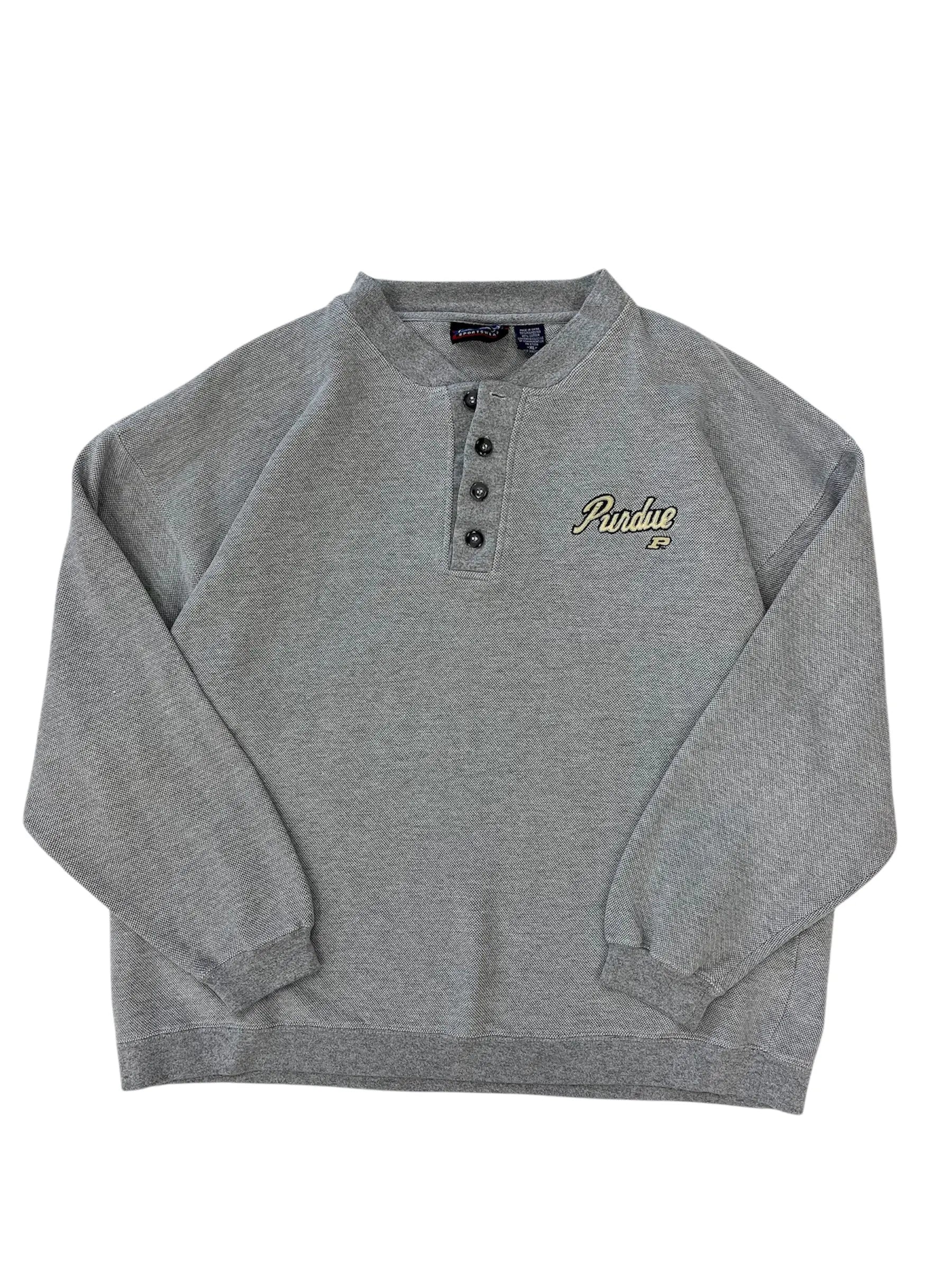 Vintage 90s Purdue Embroidered Crewneck Sweatshirt - Boxy XL Hammered Threads