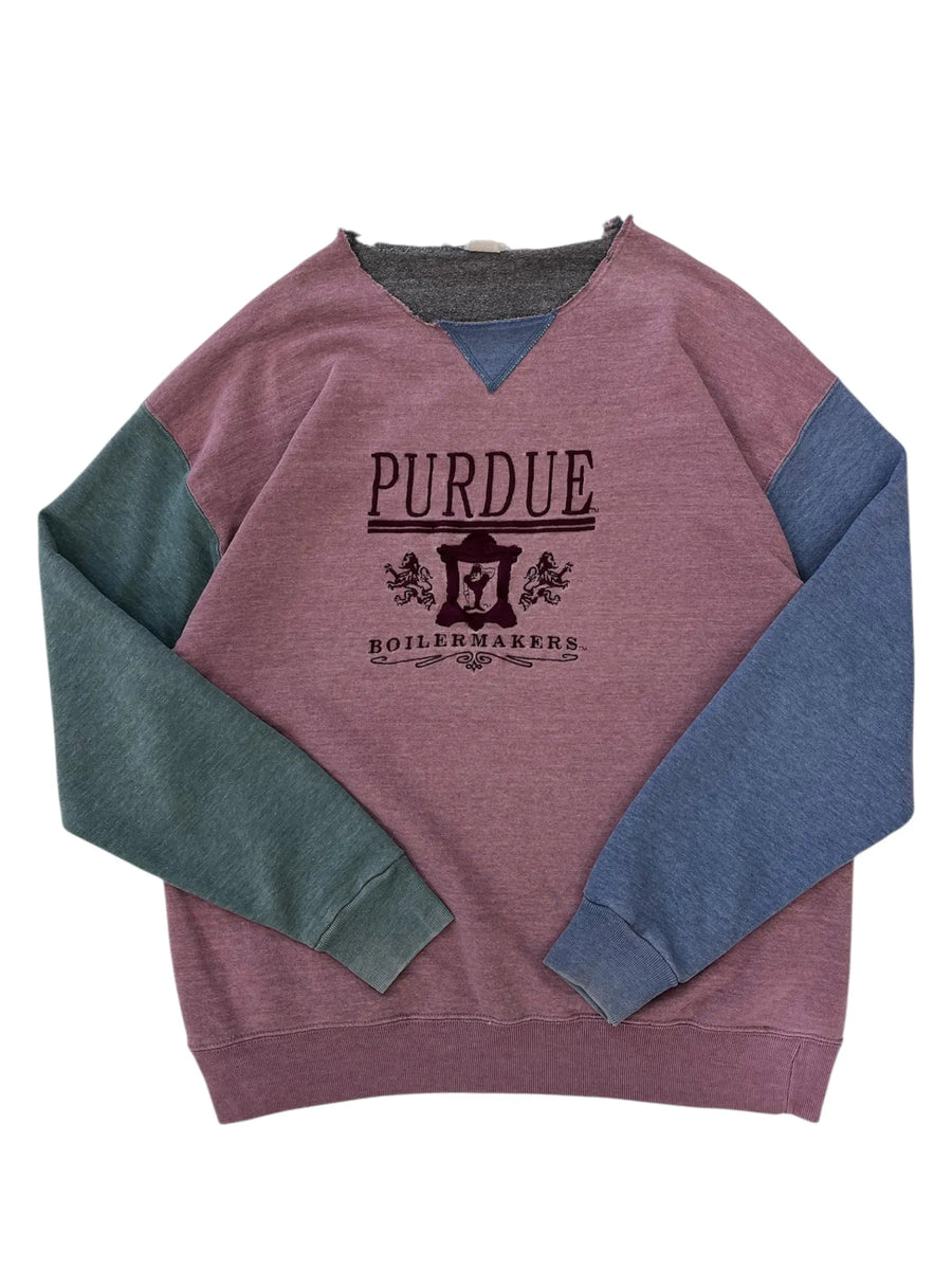 Vintage 90s Purdue Boilermakers Embroidered Crewneck Sweatshirt - L/XL Hammered Threads