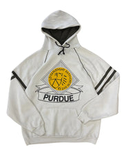Vintage 90s Purdue University Graphic Hooded Sweatshirt - L Hammered Threads