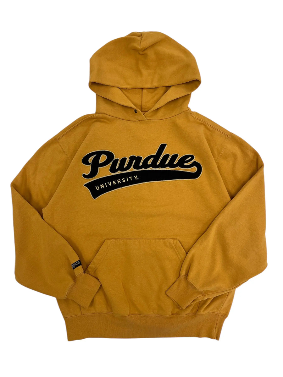 Y2K 2000s Purdue University Embroidered Hooded Sweatshirt - L Hammered Threads