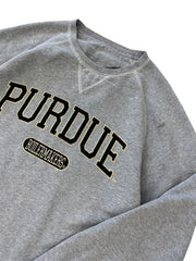 New Age Purdue Boilermakers Embroidered Crewneck Sweatshirt - L Hammered Threads