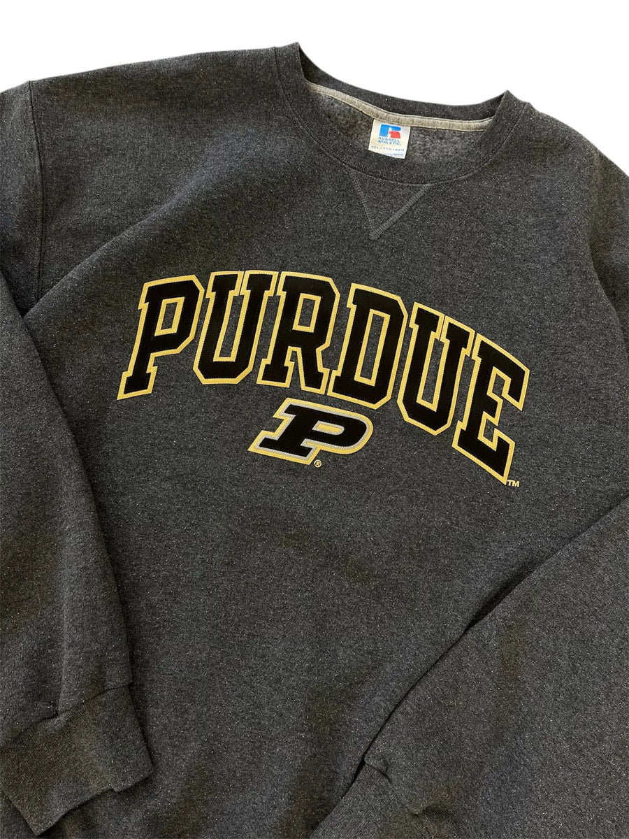 Y2K 2000s Purdue Embroidered Crewneck Sweatshirt - XXL Hammered Threads