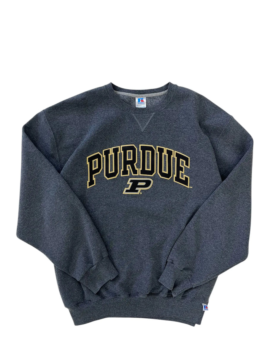 Y2K 2000s Purdue Embroidered Crewneck Sweatshirt - XXL Hammered Threads